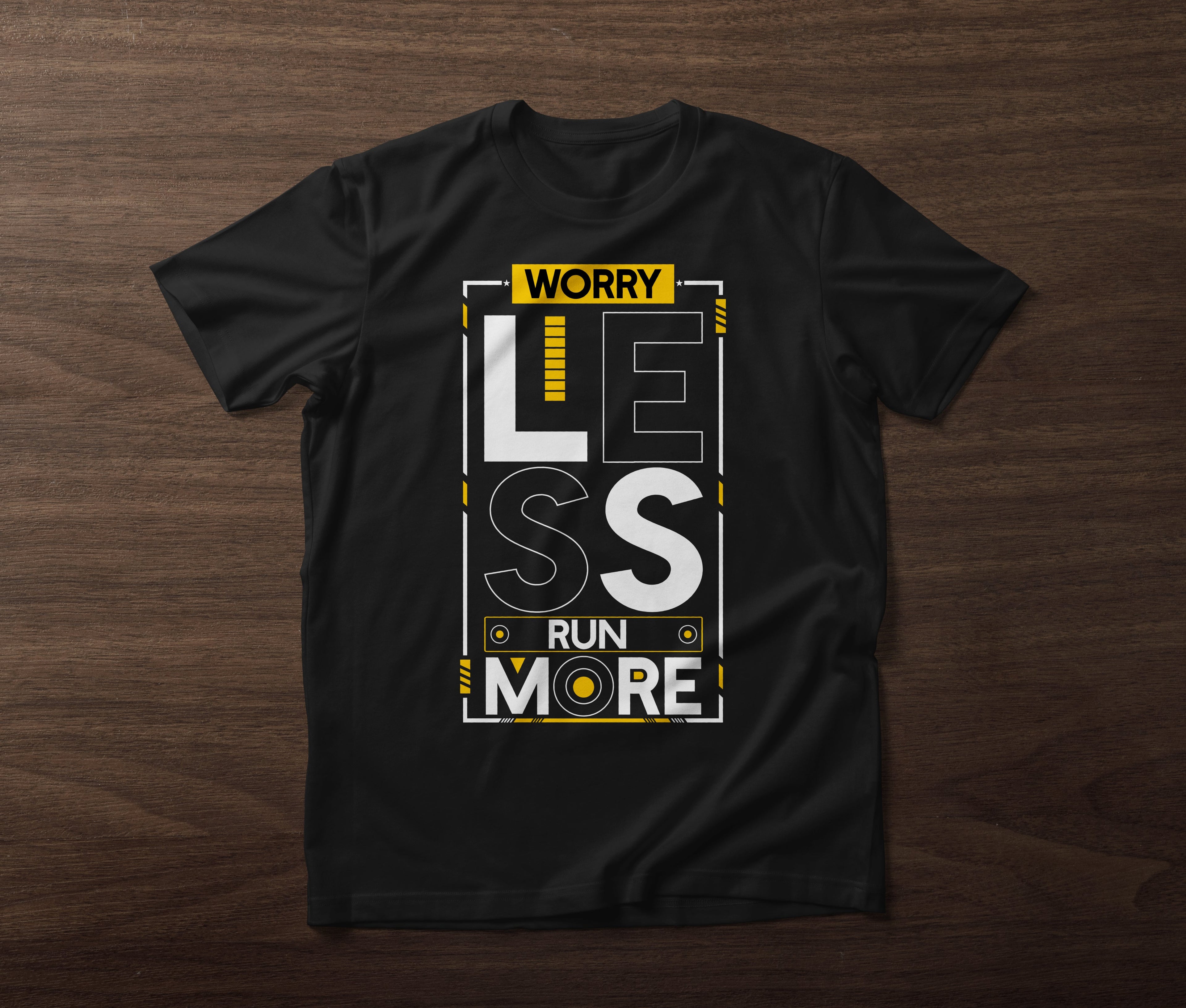 Worry Less Run More tshirt Worncraftstore