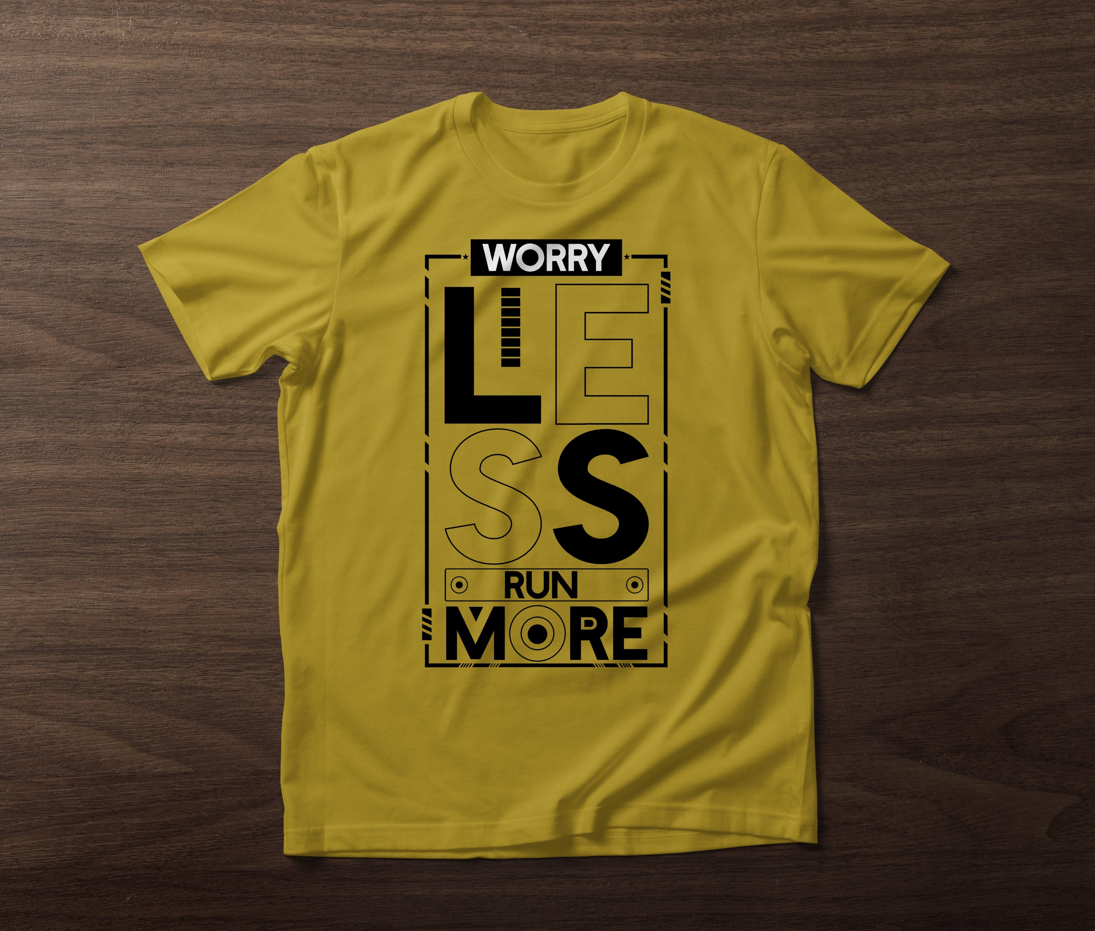 Worry Less Run More tshirt Worncraftstore