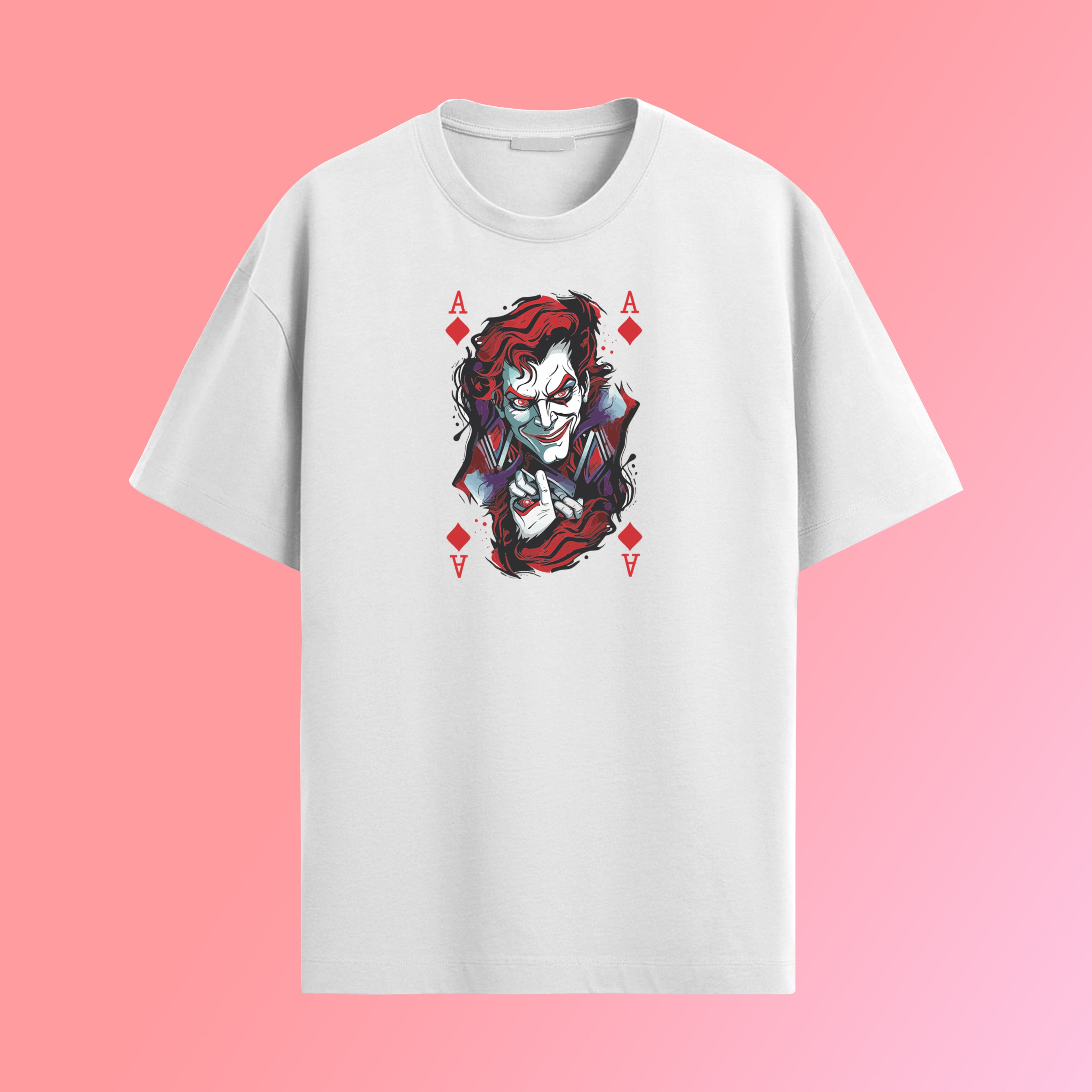Ace of Diamonds Joker Graphic T-Shirt Worncraftstore