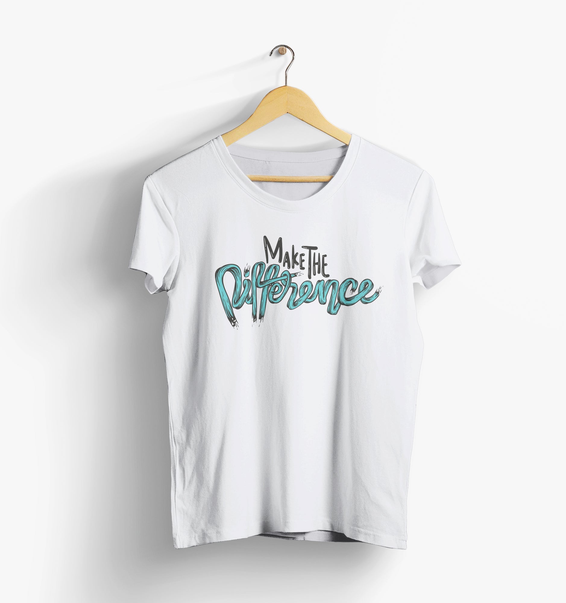 Make The Difference” Graphic T-Shirt Worncraftstore