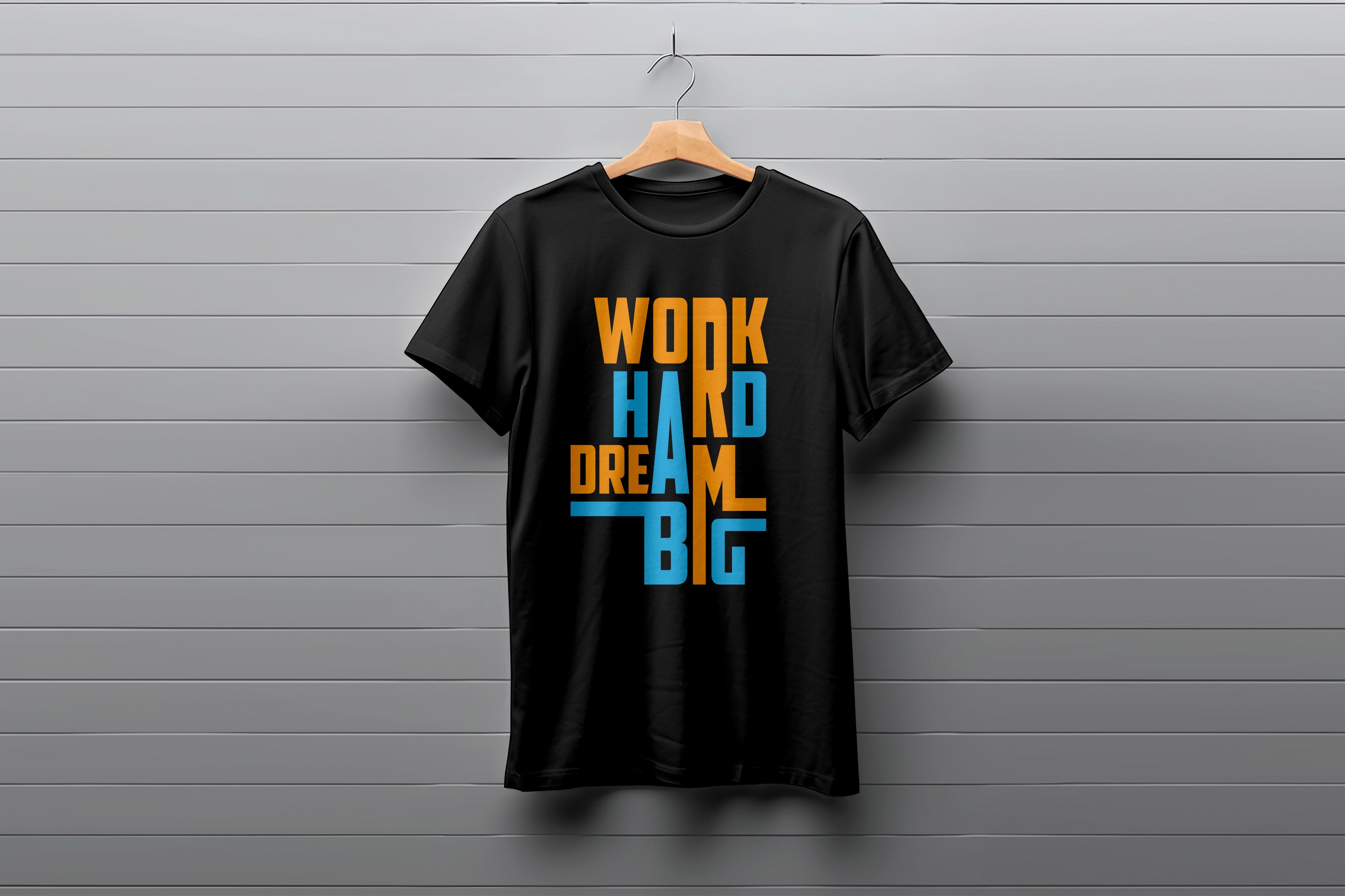 Work Hard Dream Big  Tee Worncraftstore