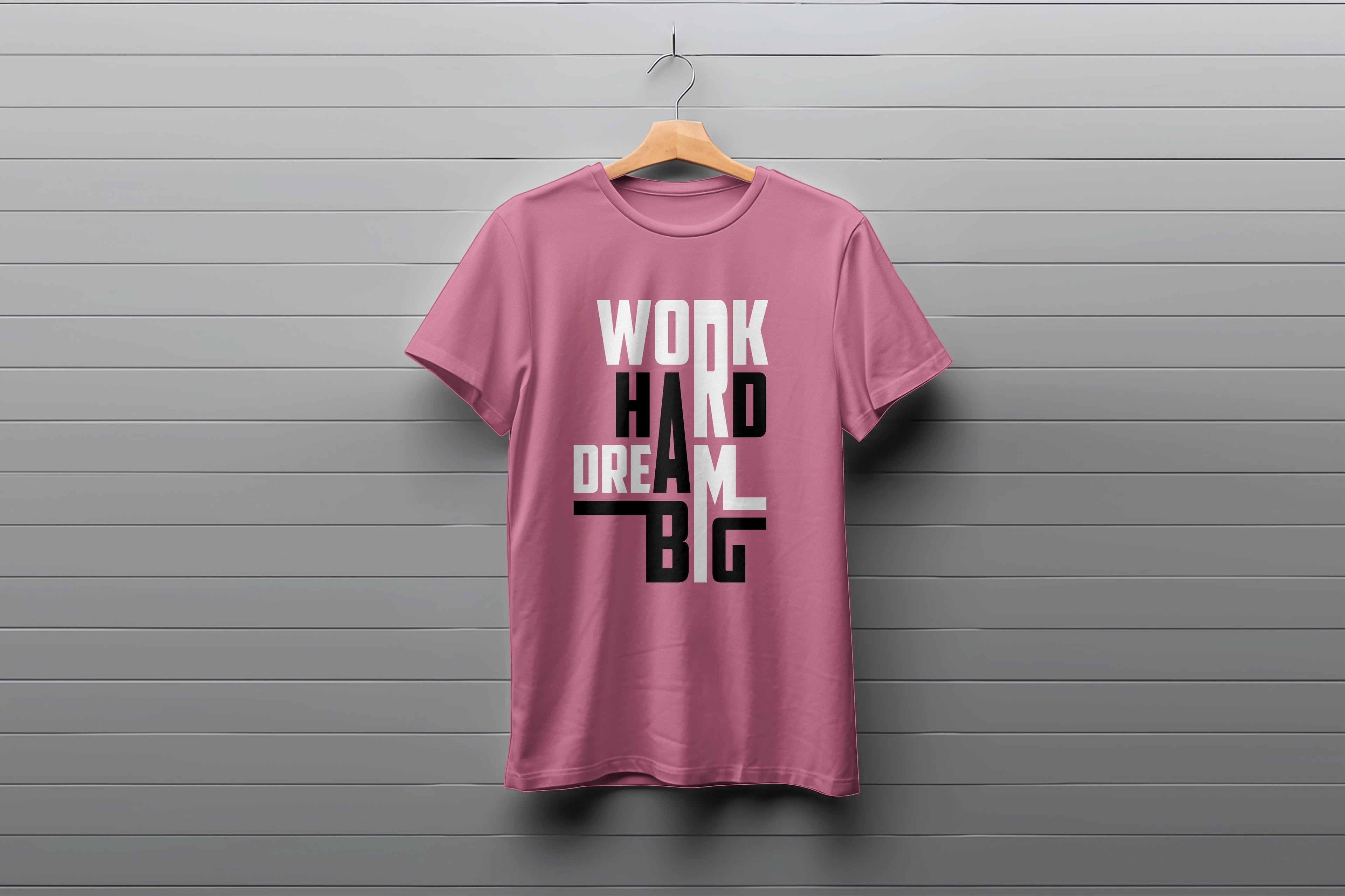 Work Hard Dream Big  Tee Worncraftstore