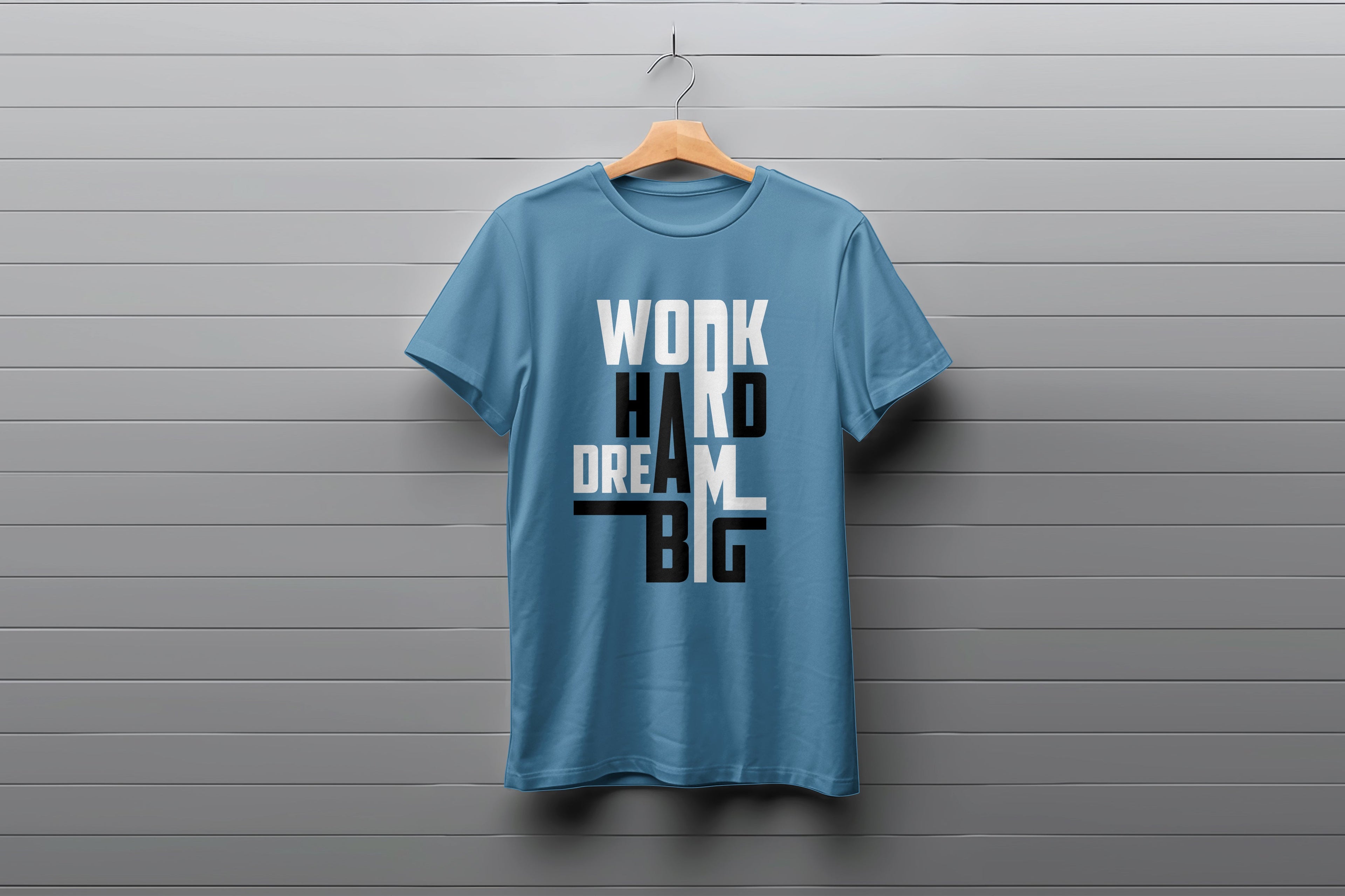 Work Hard Dream Big  Tee Worncraftstore