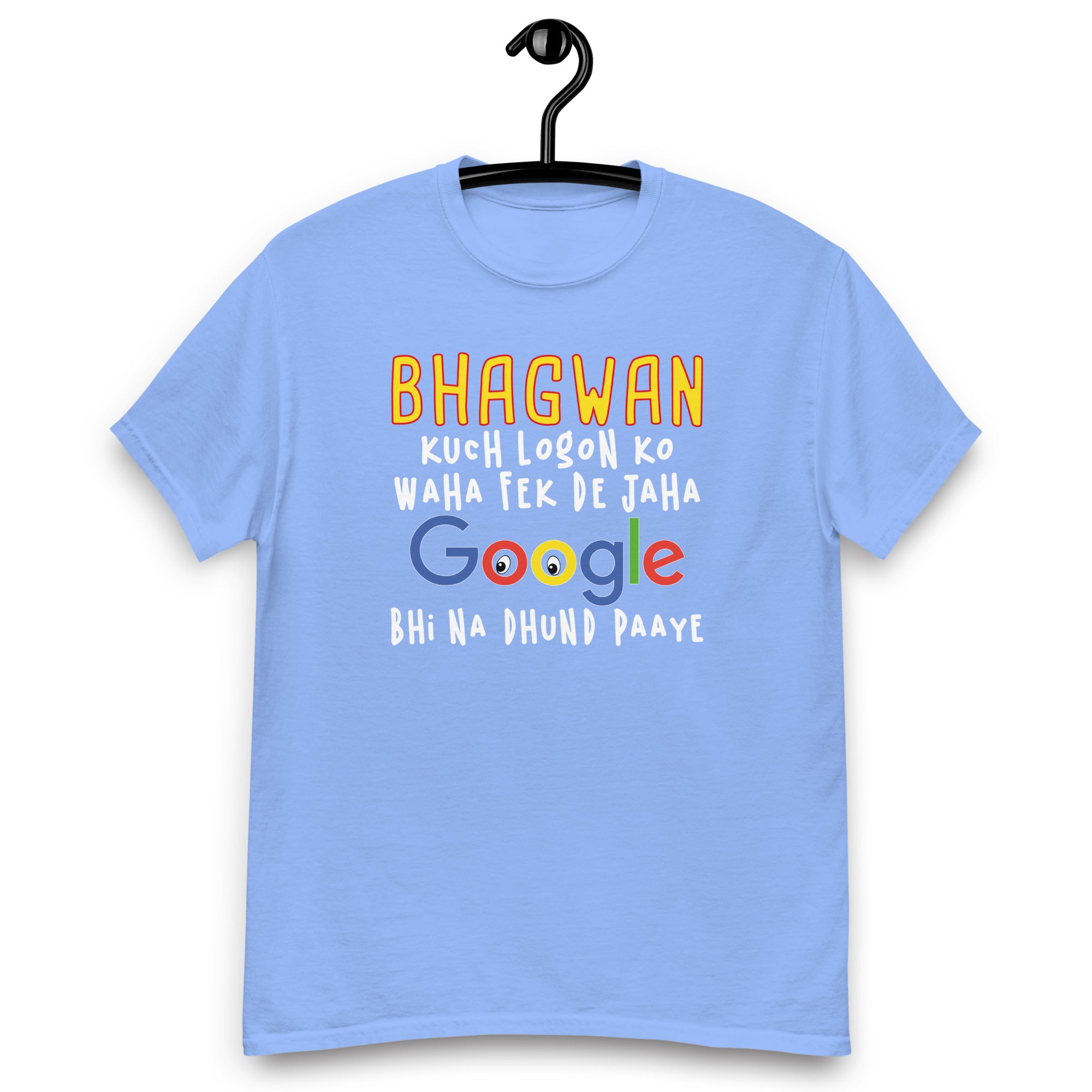 Bhagwan Google Hindi Quote Tee