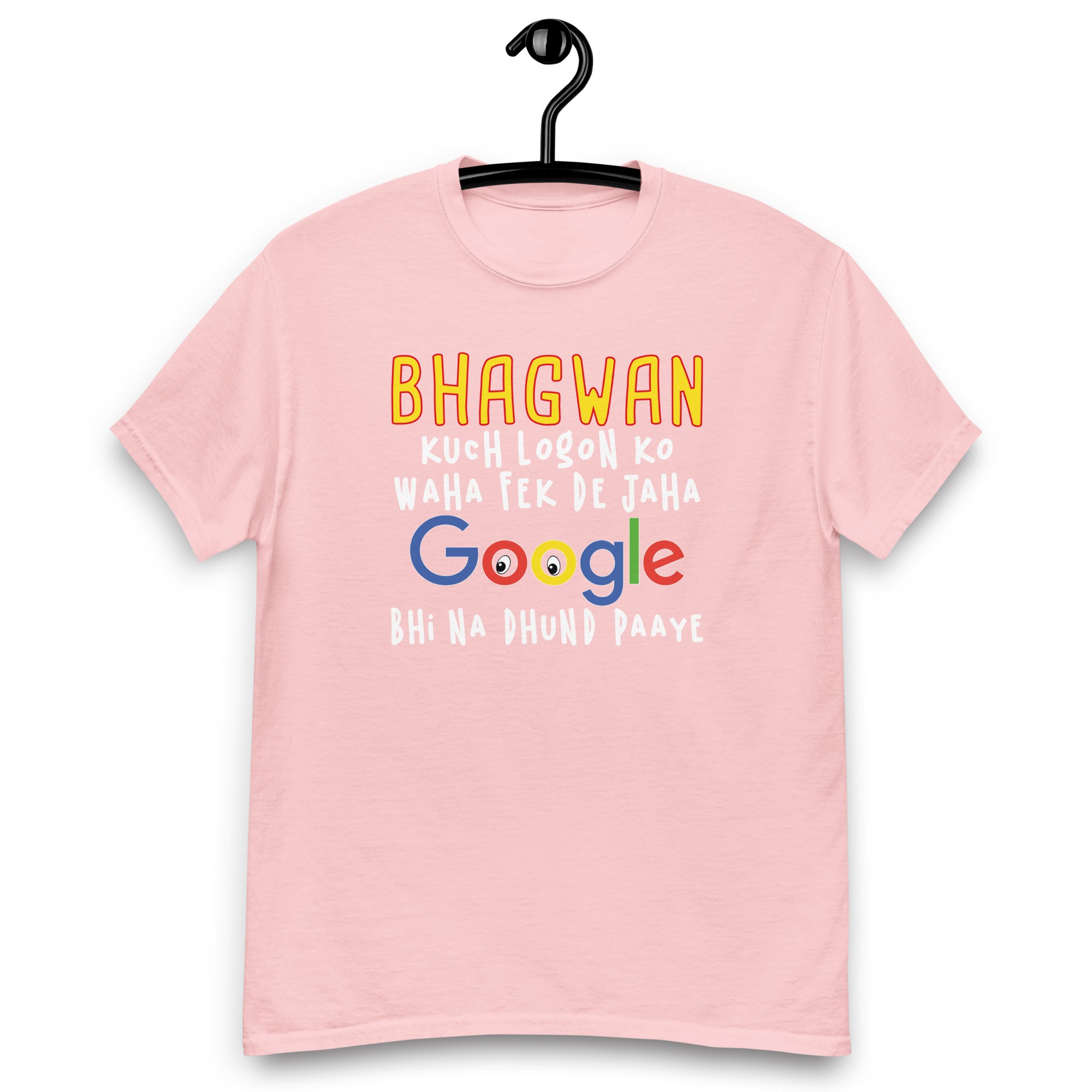 Bhagwan Google Hindi Quote Tee
