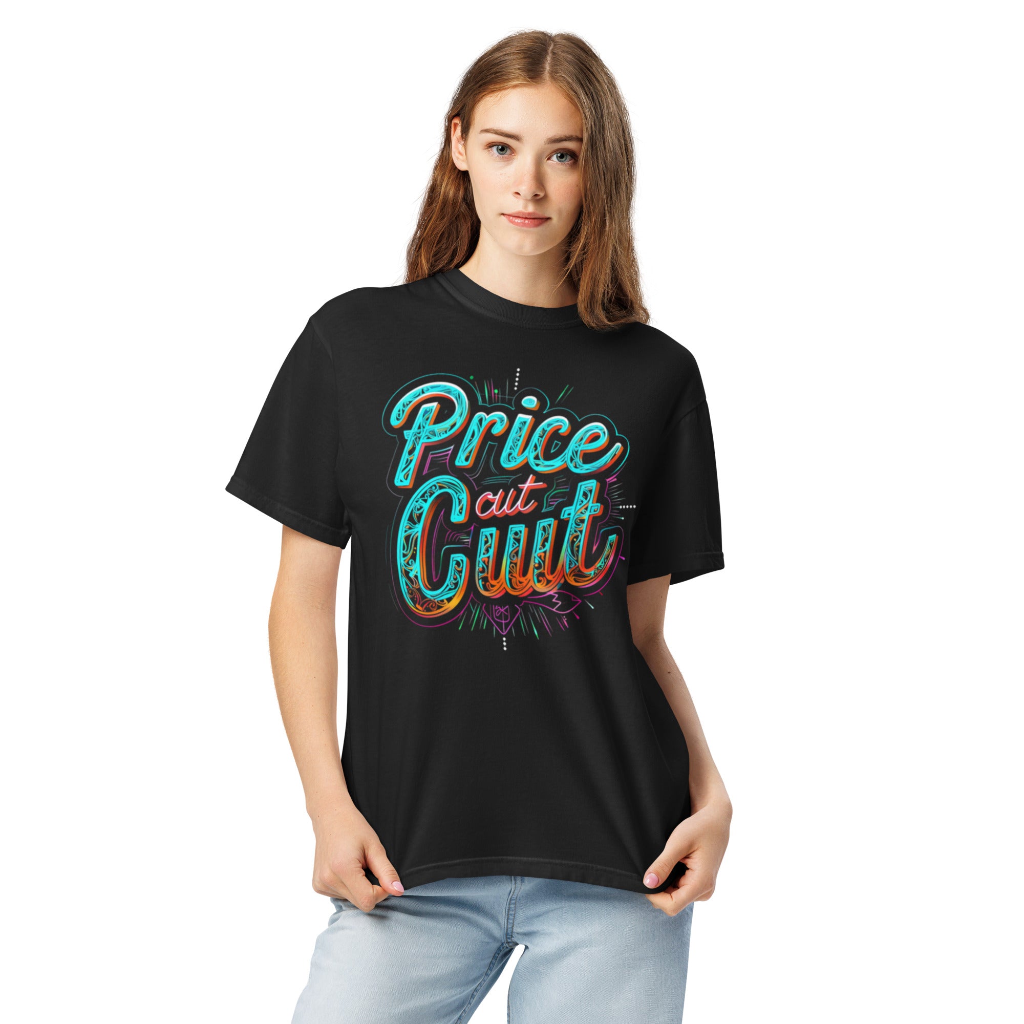 Price Cut Cult Neon Script Tee