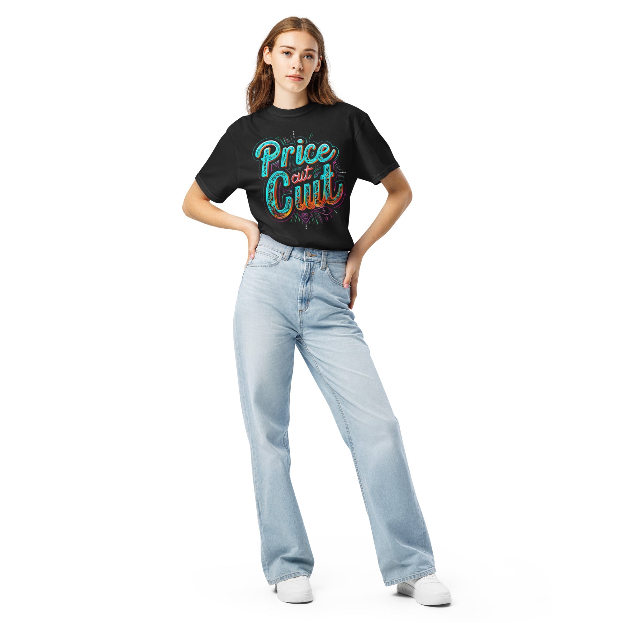 Price Cut Cult Neon Script Tee