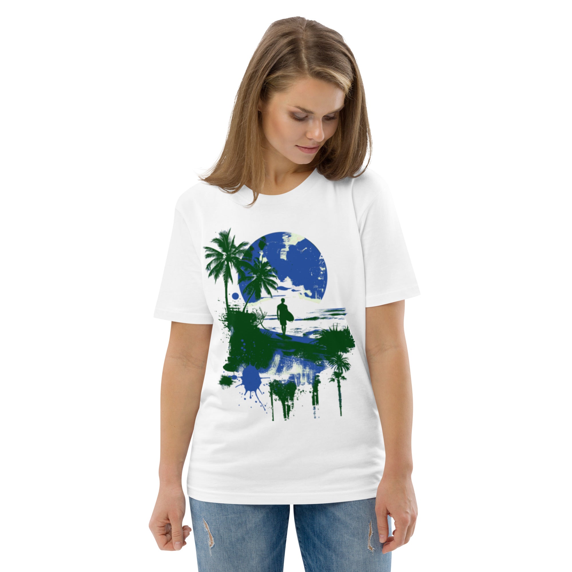 Midnight Palm Beach Splash Tee
