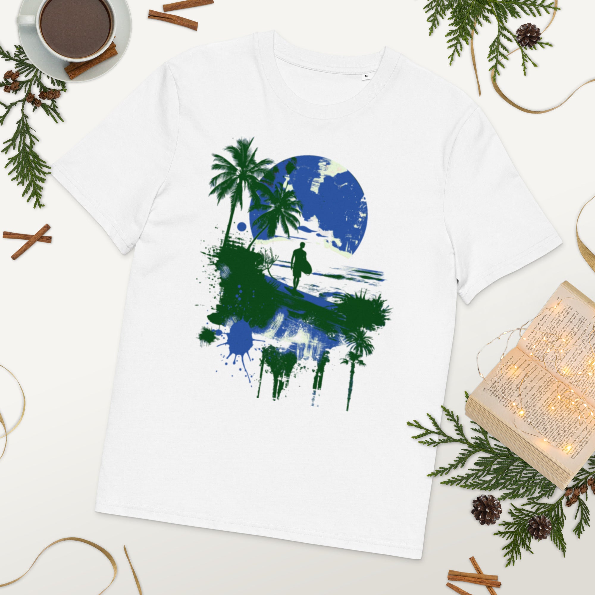 Midnight Palm Beach Splash Tee