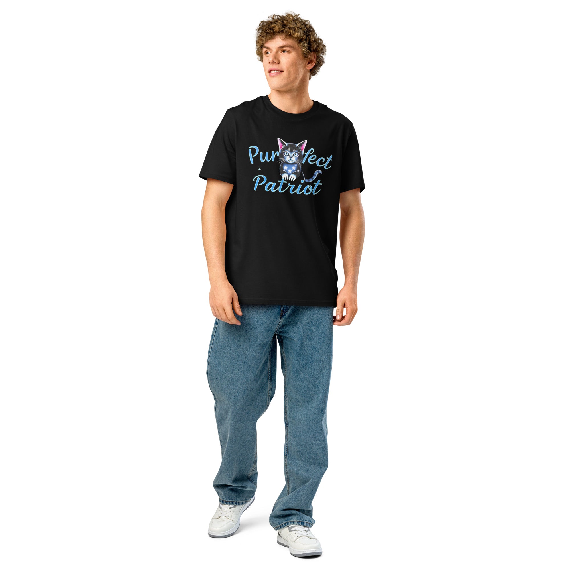 Purrfect Patriot Cat Tee