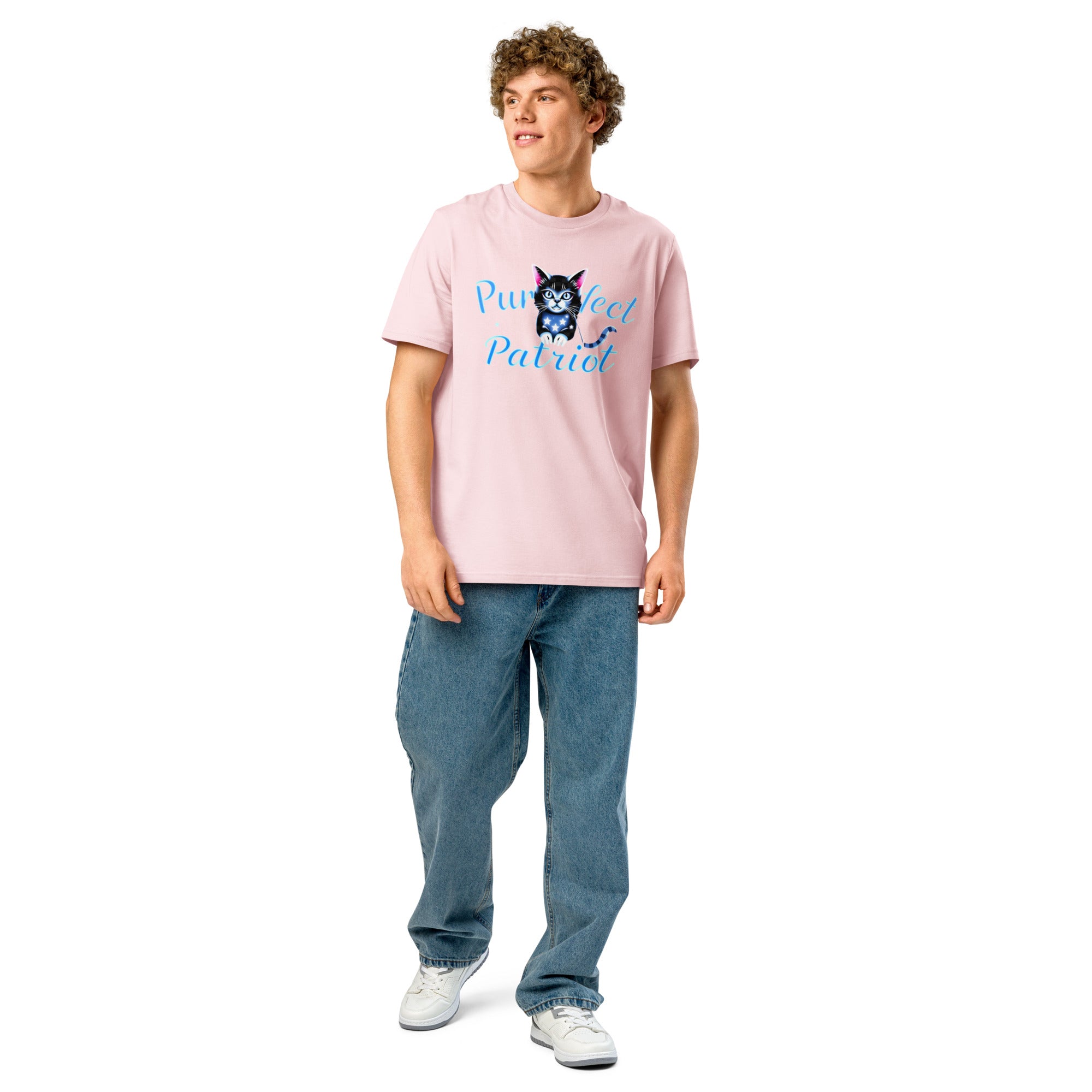 Purrfect Patriot Cat Tee