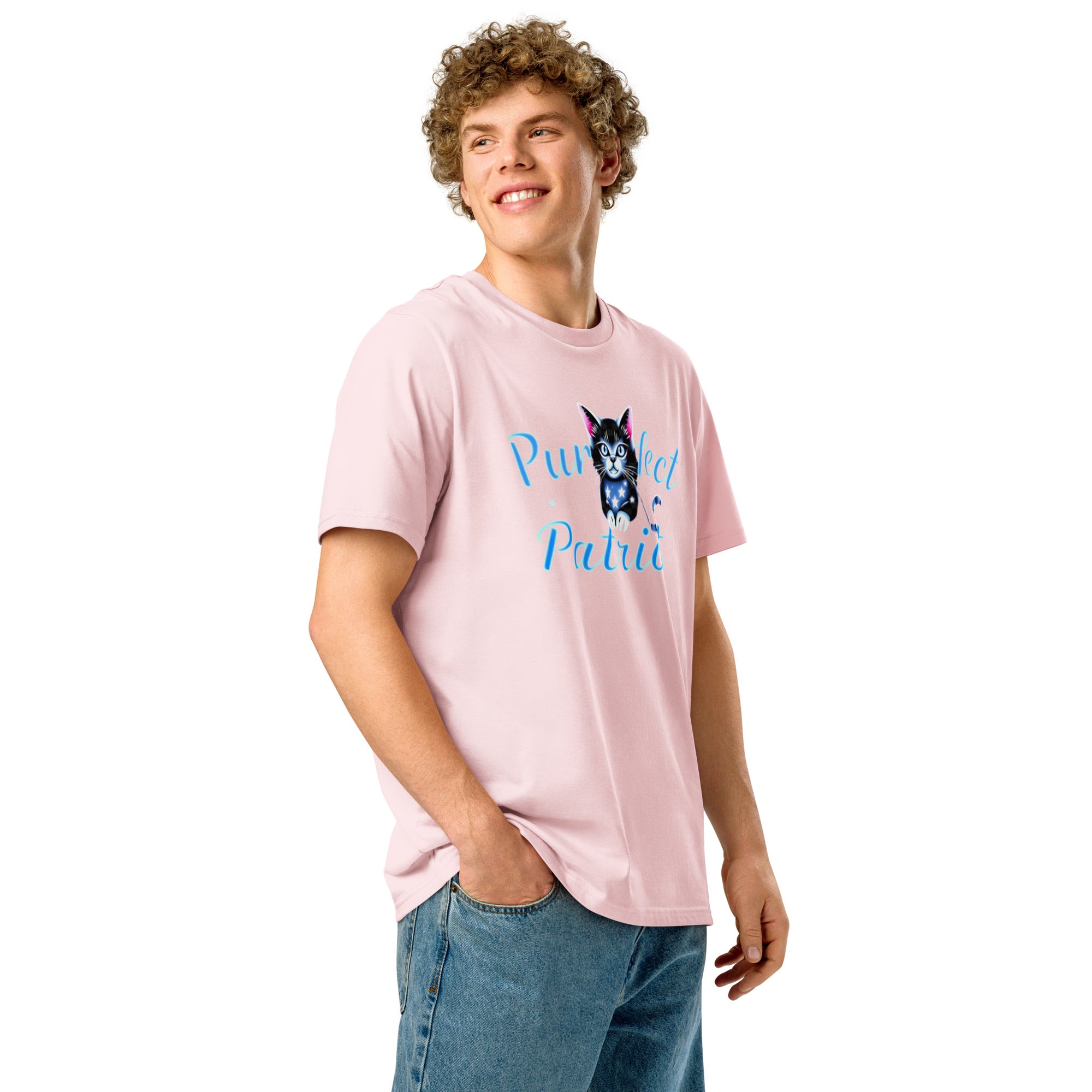 Purrfect Patriot Cat Tee