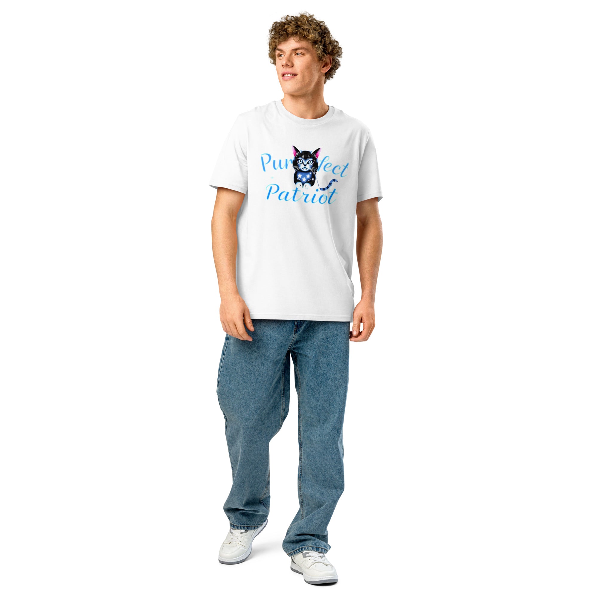 Purrfect Patriot Cat Tee