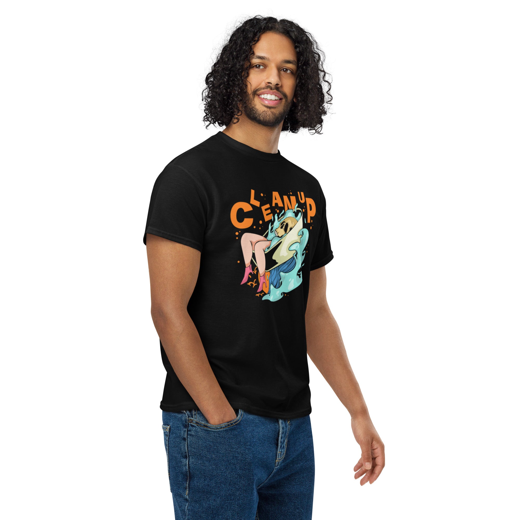 Cleanup Skeleton Wave Unisex Sports Tee