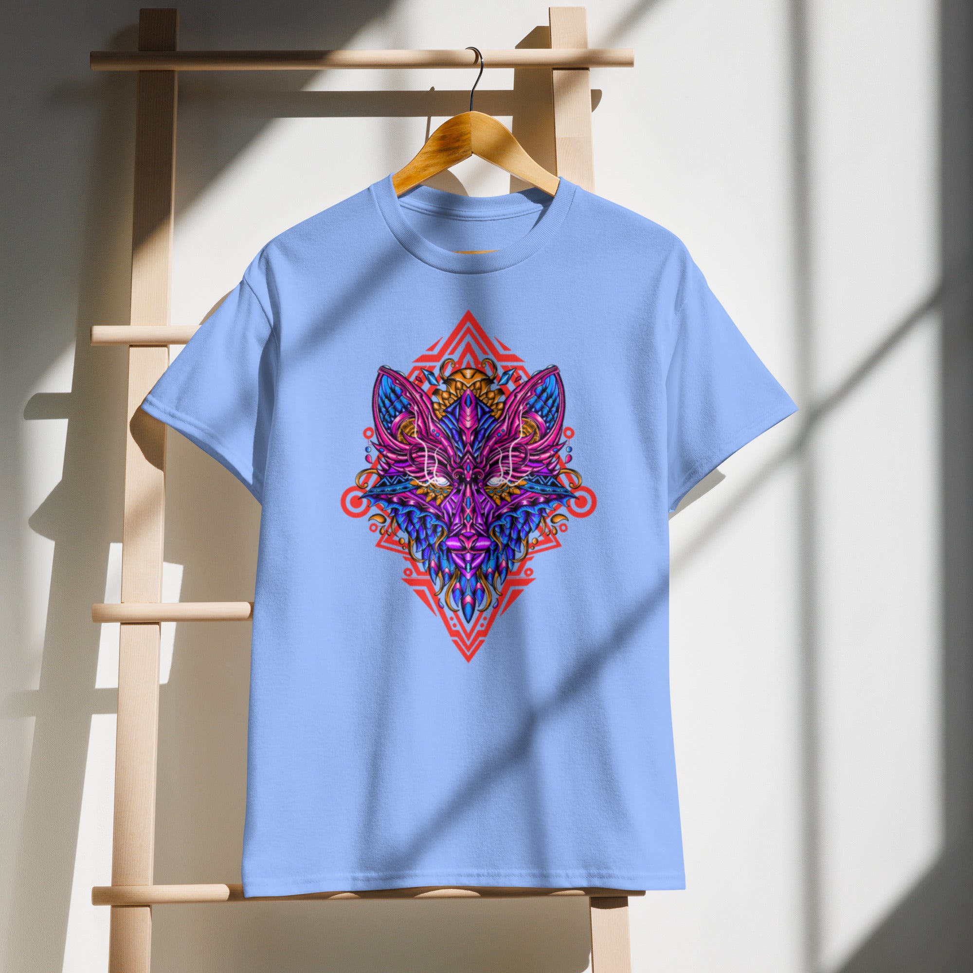 Psychedelic Fox Geometric Art Tee