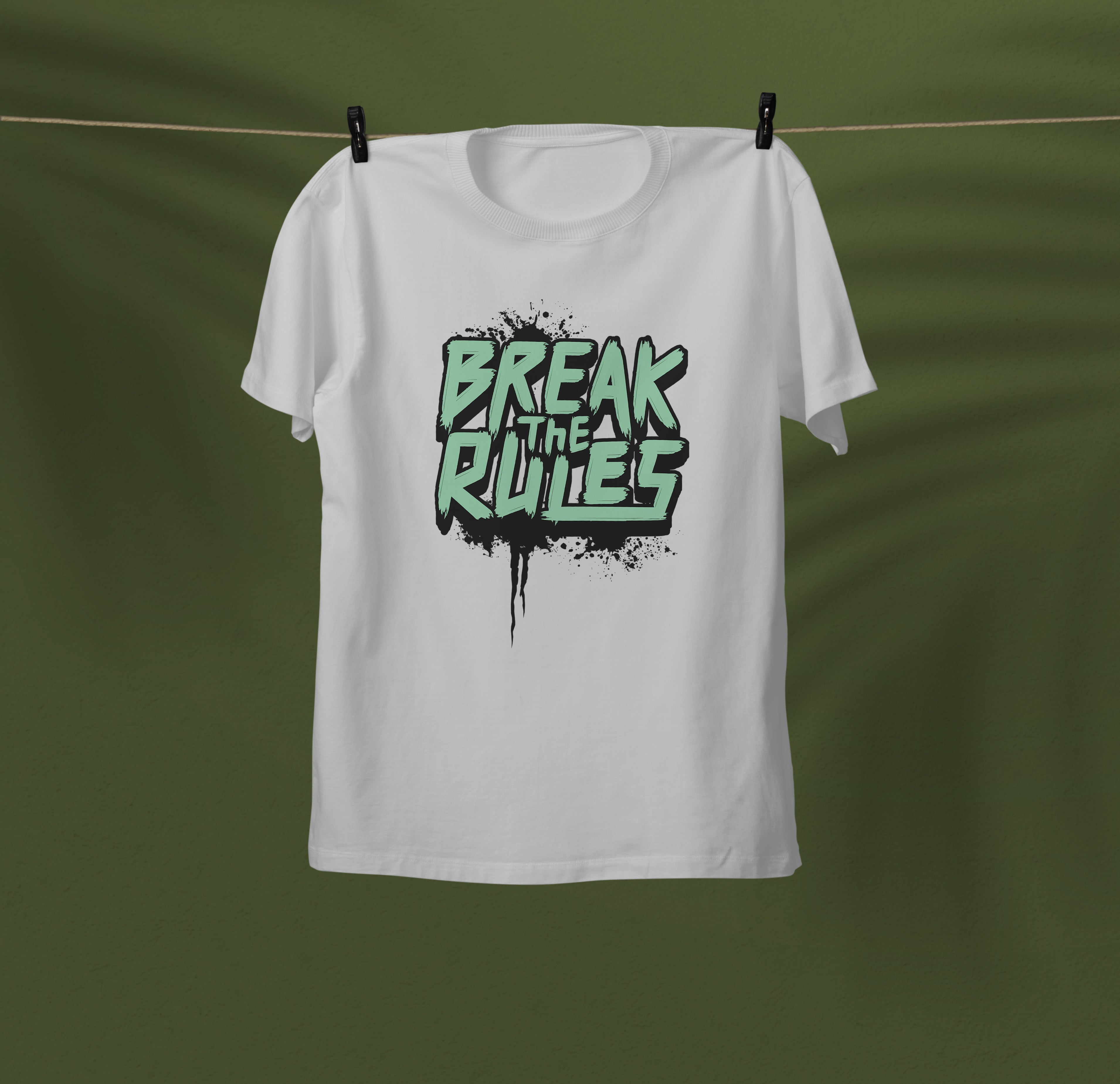 Break the Rules Graphic T-Shirt Worncraftstore