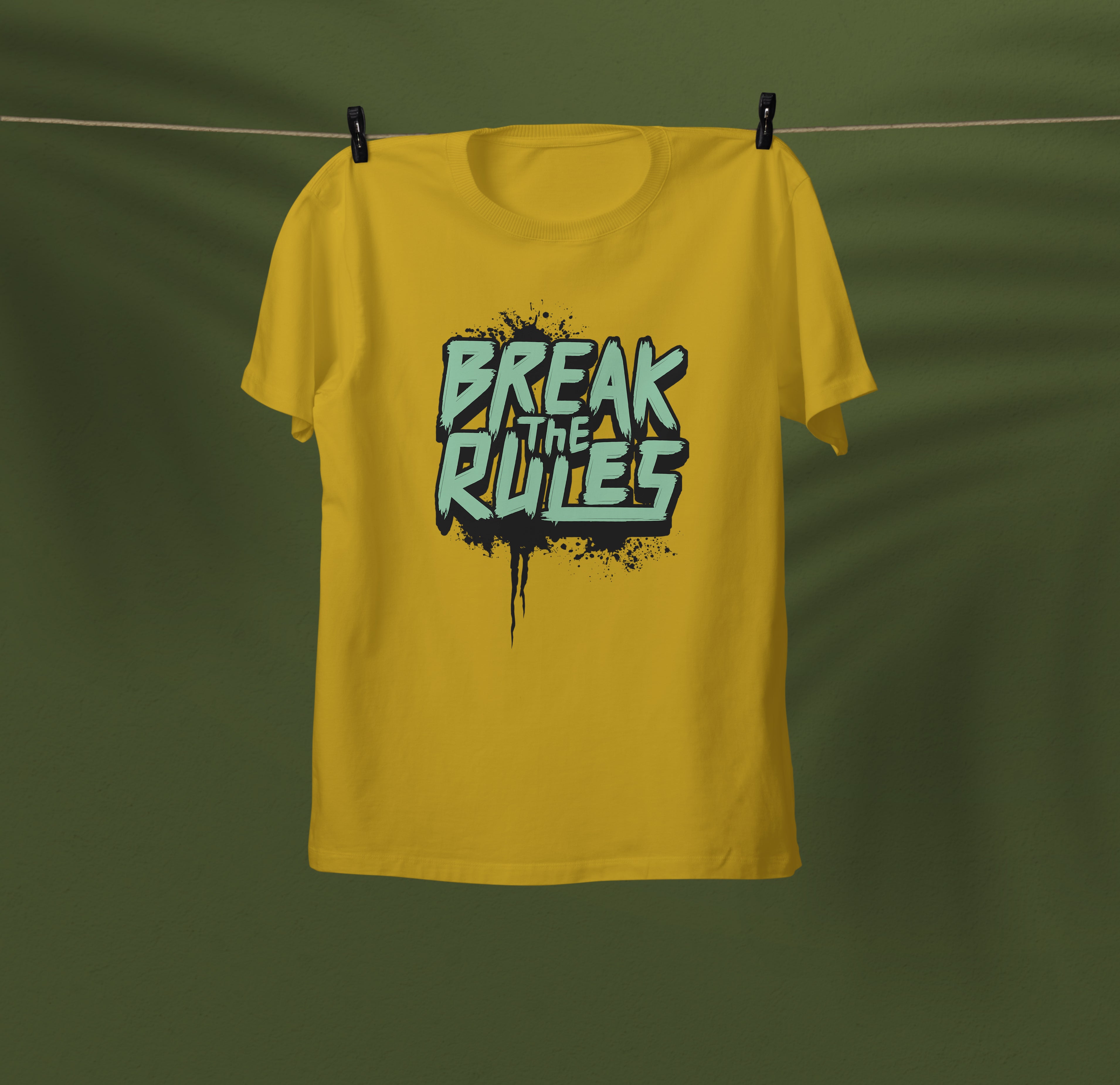 Break the Rules Graphic T-Shirt Worncraftstore