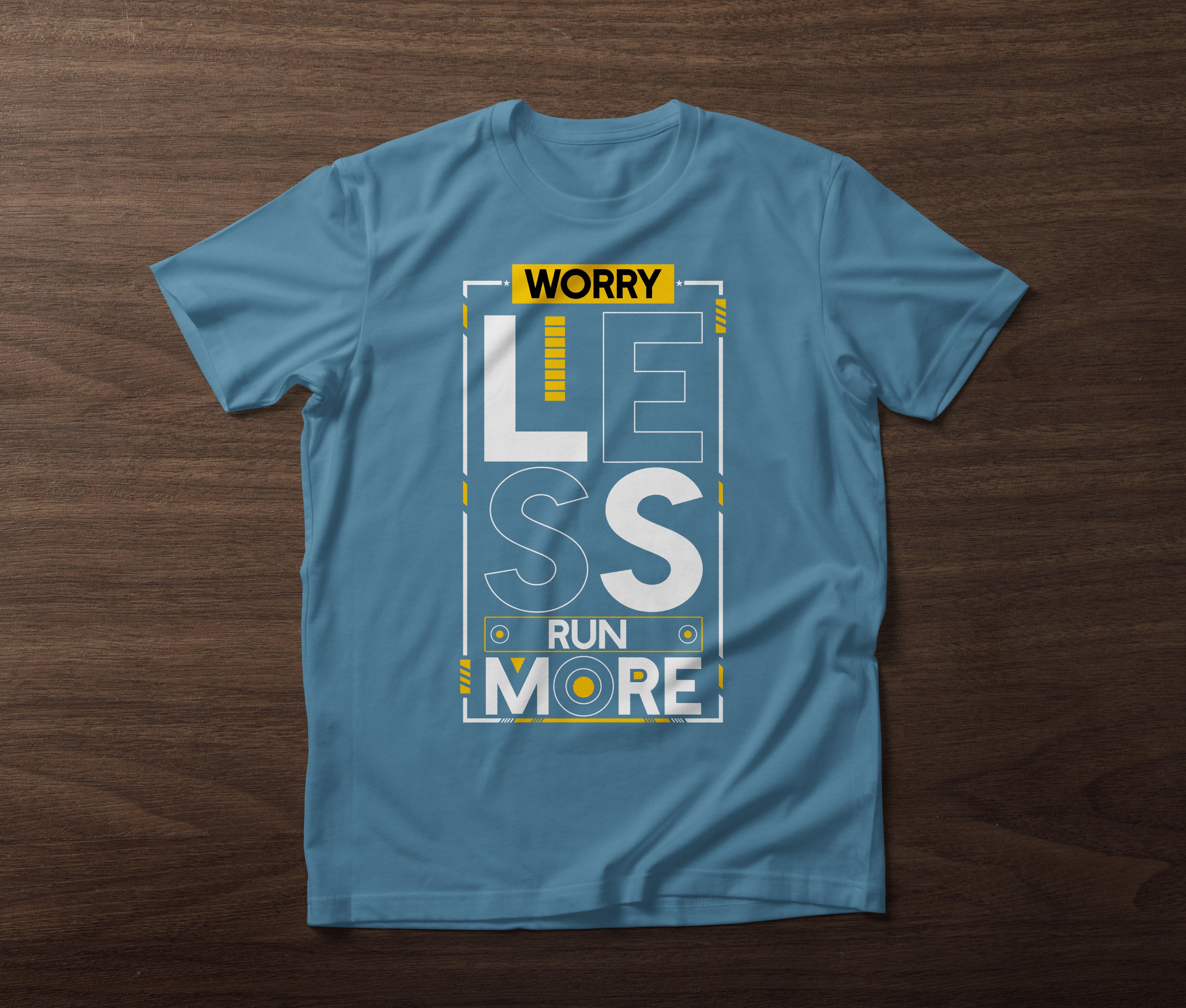 Worry Less Run More tshirt Worncraftstore