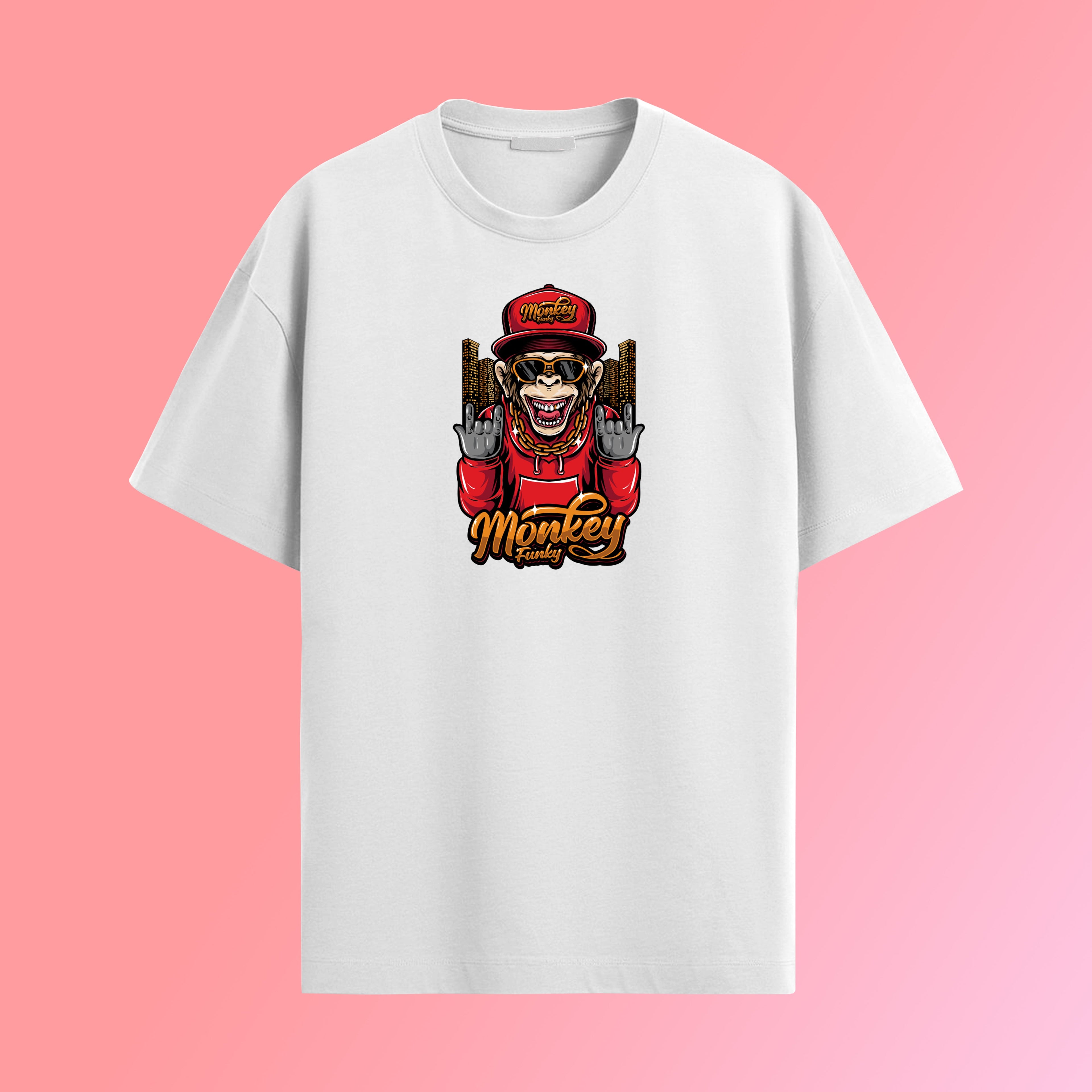 Funky Monkey Graphic T-Shirt Worncraftstore
