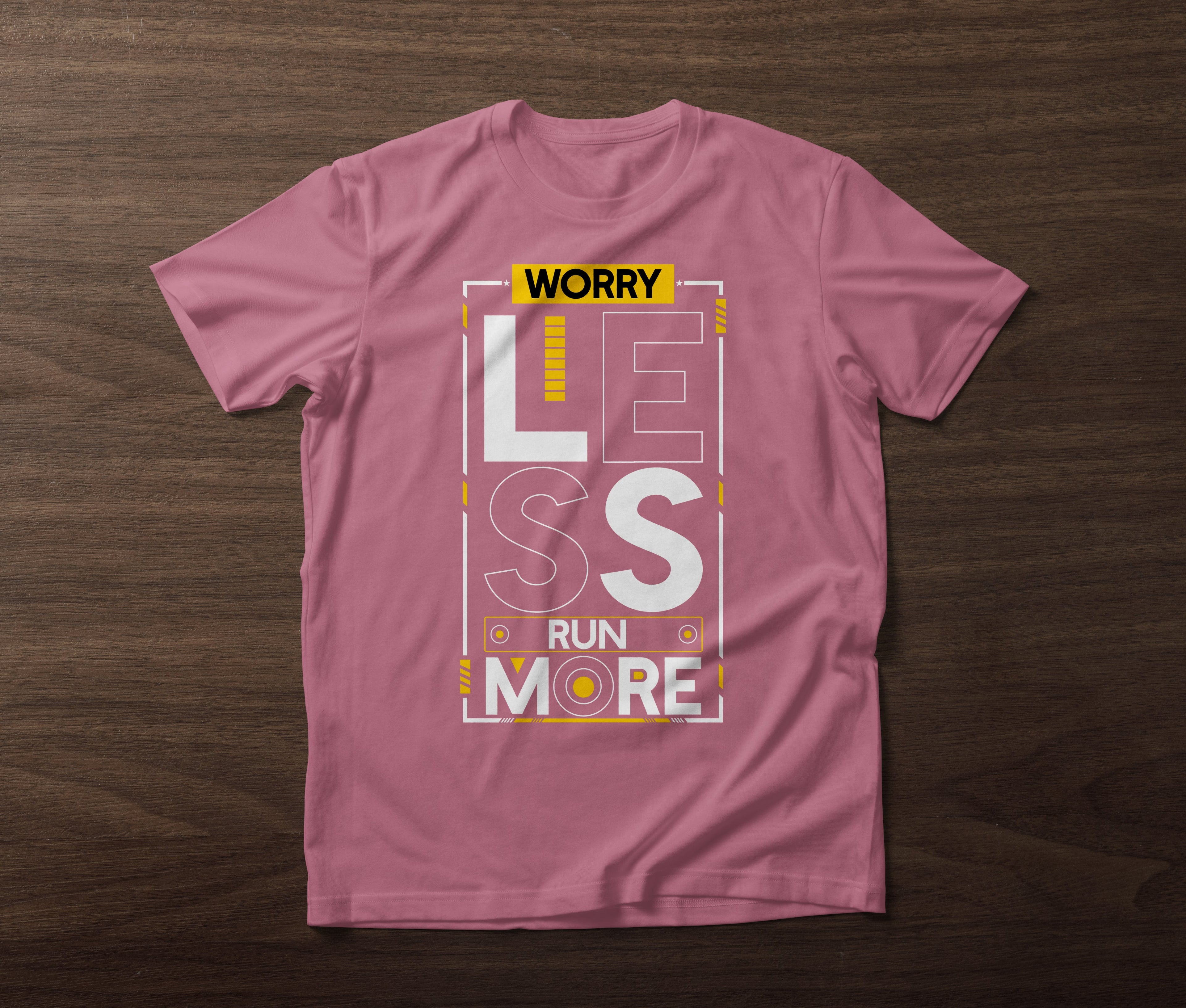 Worry Less Run More tshirt Worncraftstore