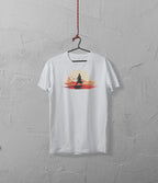 Samurai Sunset Graphic T-Shirt Worncraftstore