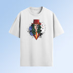 Skull Queen Poker Dice Graphic T-Shirt Worncraftstore