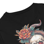 Tattoo Skull & Bloom Premium Cotton T-shirt