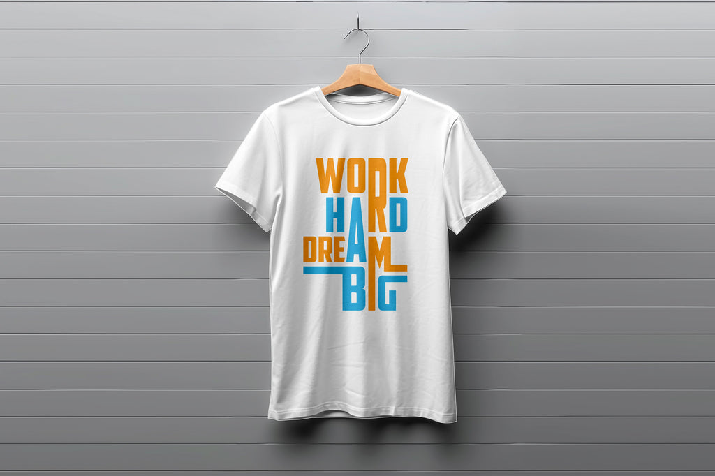 Work Hard Dream Big  Tee Worncraftstore
