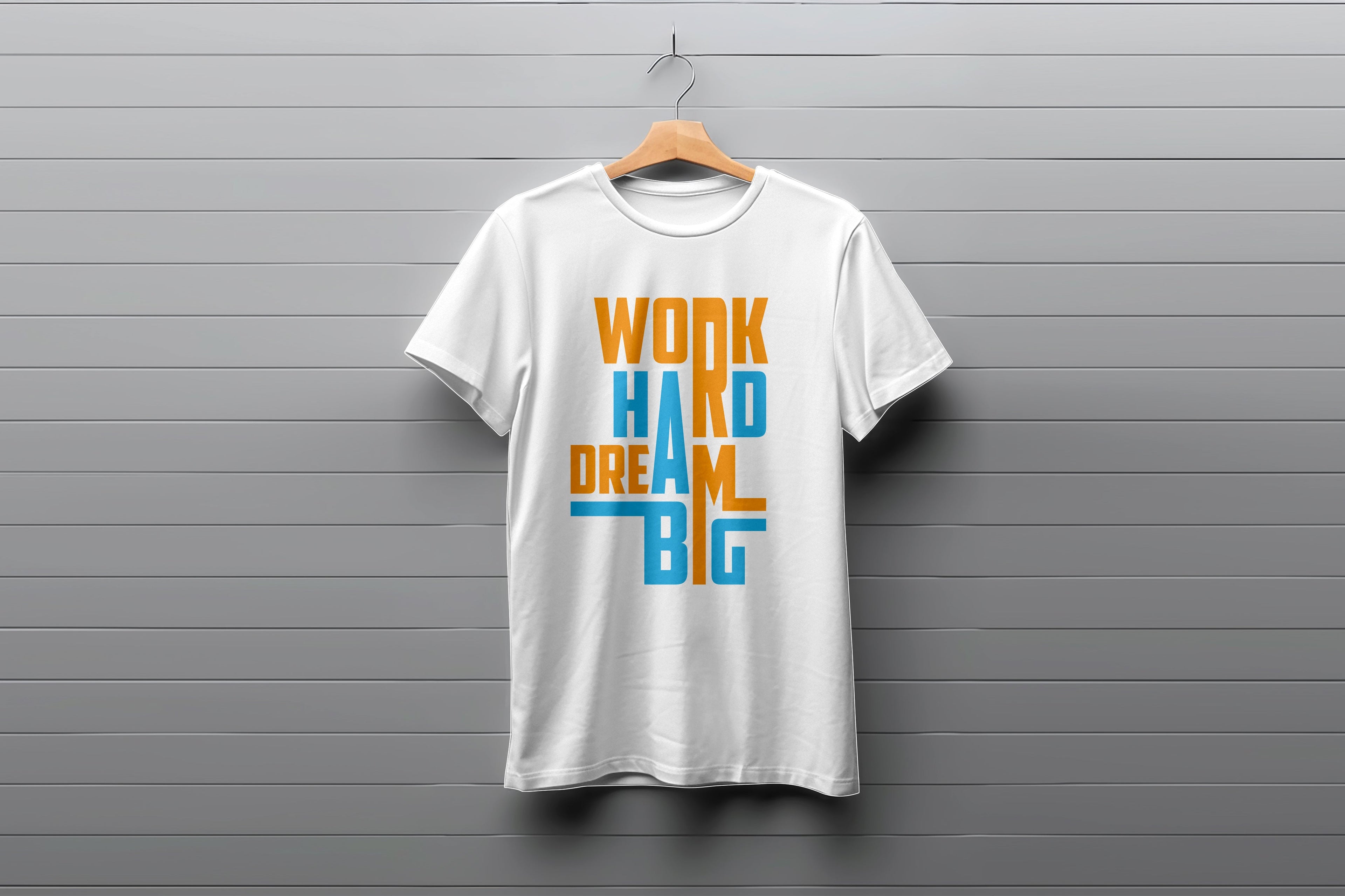 Work Hard Dream Big  Tee Worncraftstore