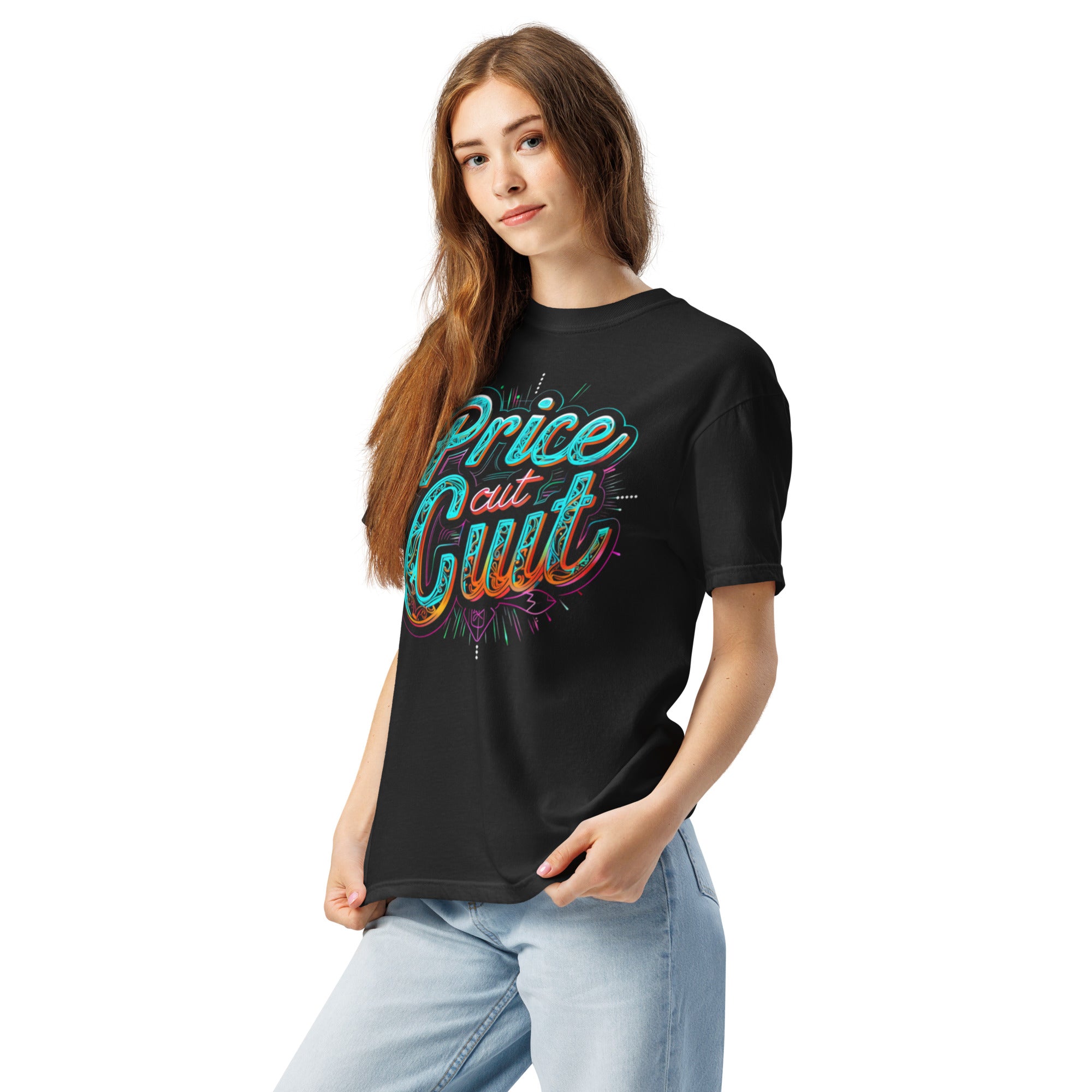 Price Cut Cult Neon Script Tee