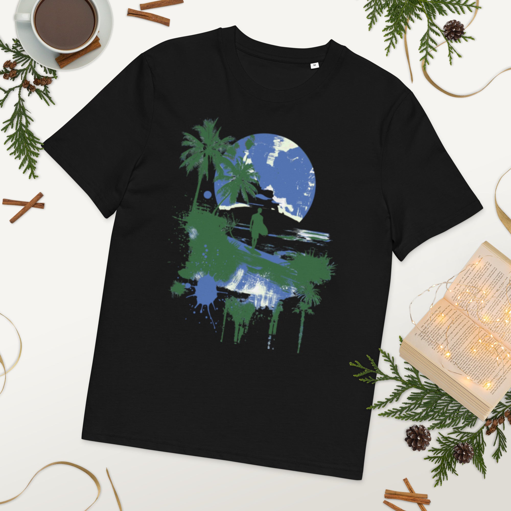 Midnight Palm Beach Splash Tee