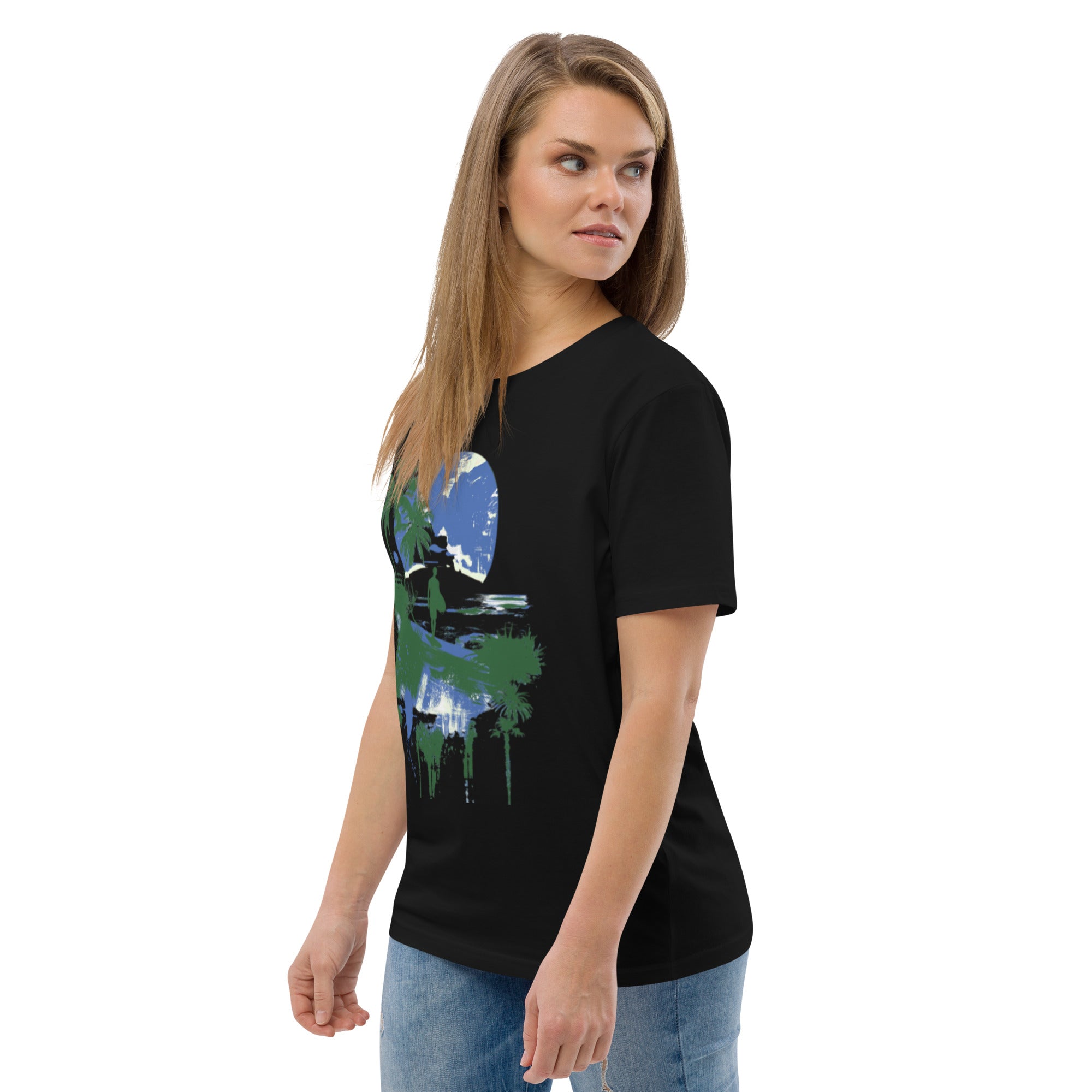 Midnight Palm Beach Splash Tee