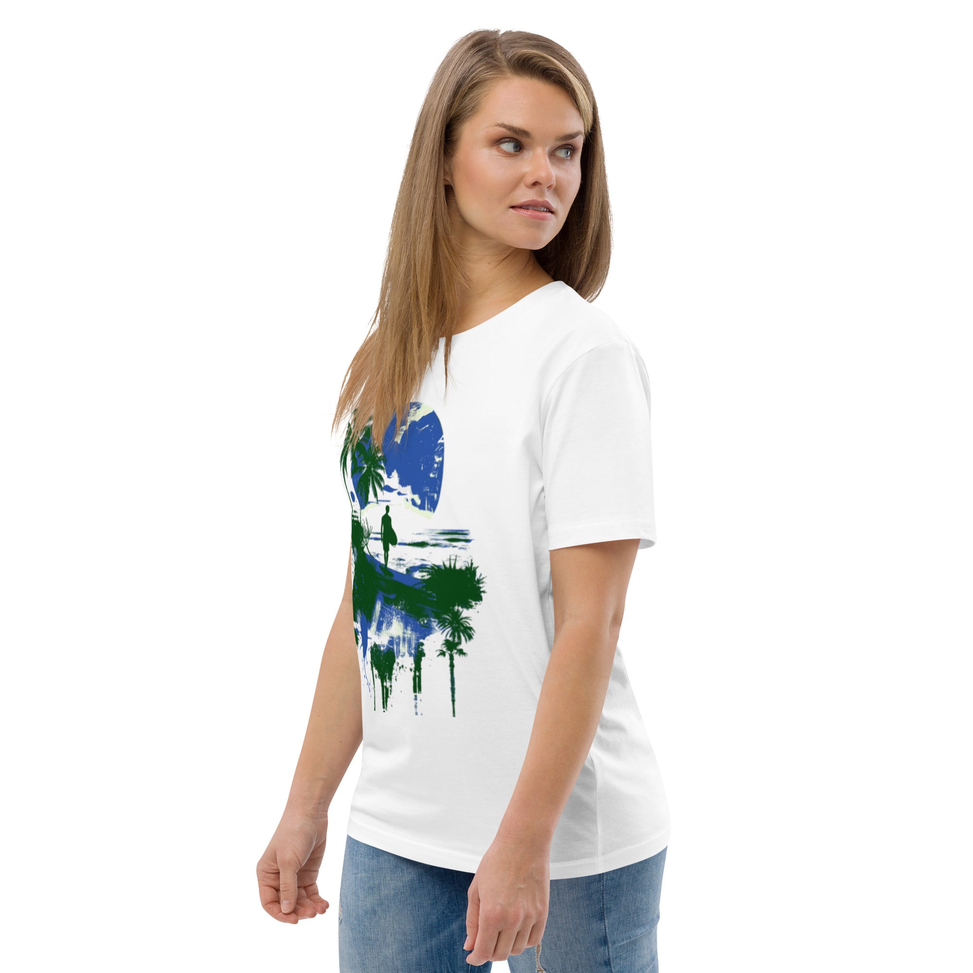 Midnight Palm Beach Splash Tee