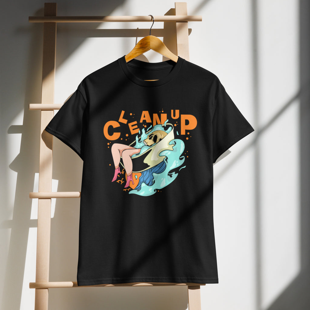Cleanup Skeleton Wave Unisex Sports Tee
