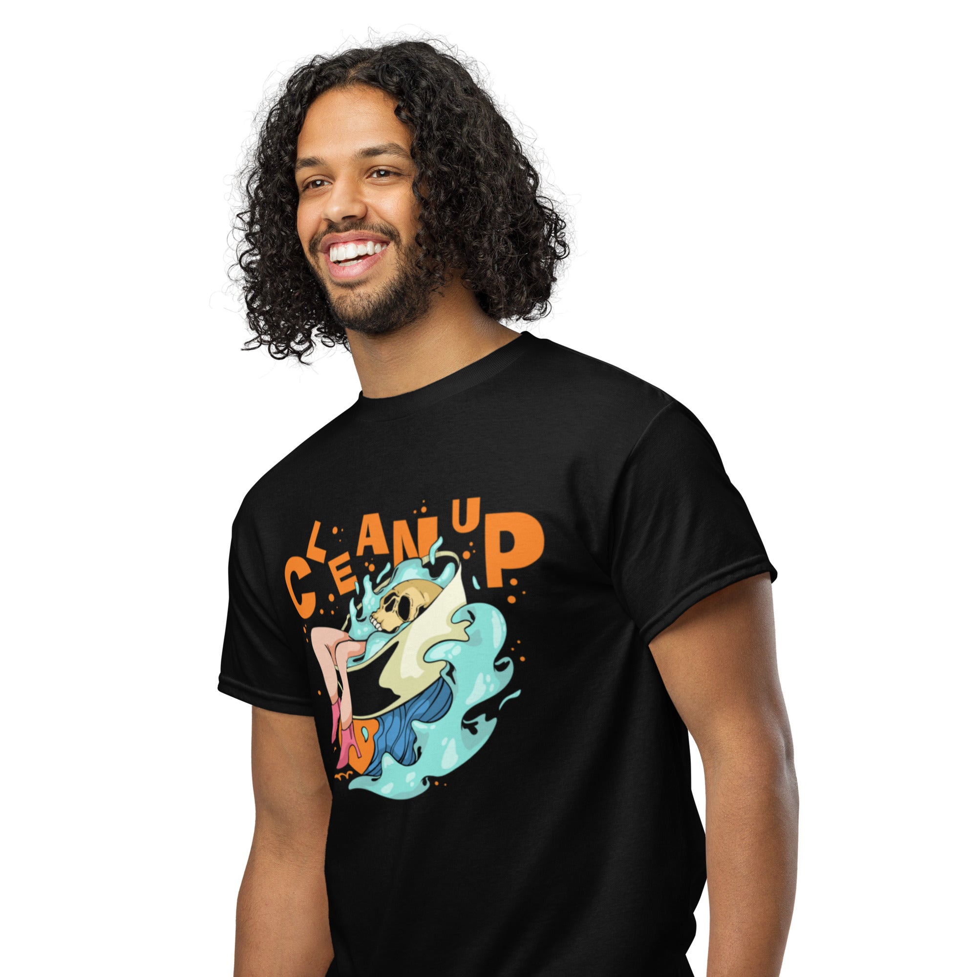 Cleanup Skeleton Wave Unisex Sports Tee