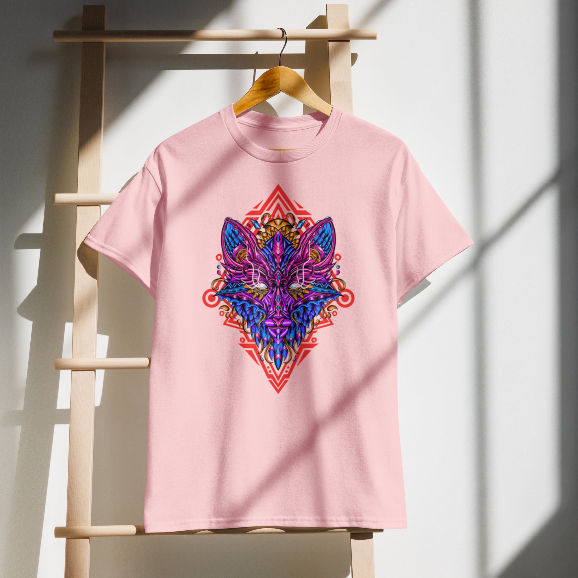 Psychedelic Fox Geometric Art Tee