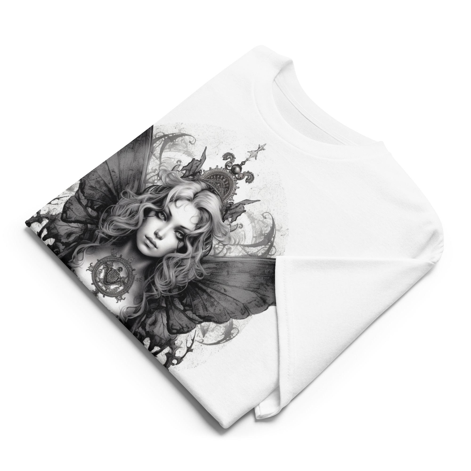 Monochrome Gothic Butterfly Queen Tee