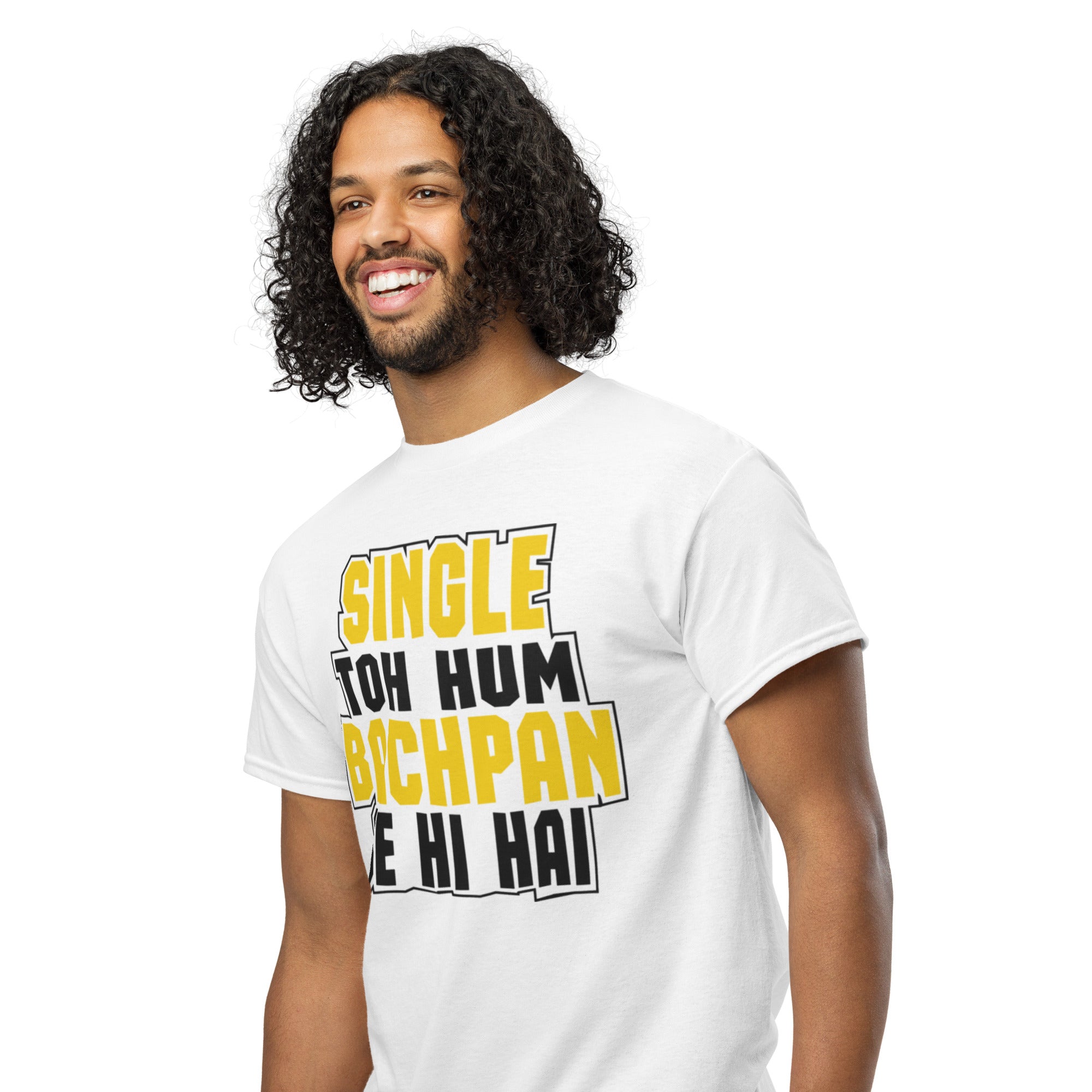 Single Toh Hum Bachpan Se Hai Hindi Tee