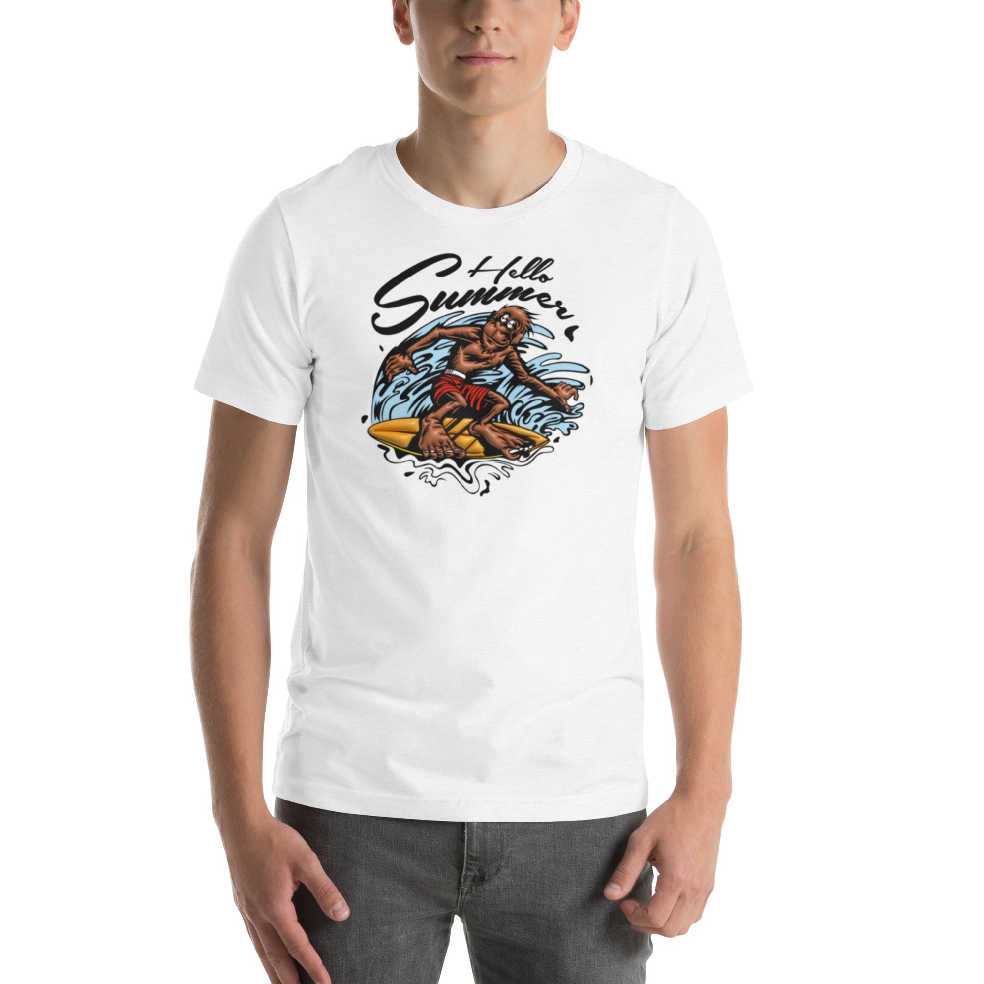 Hello Summer Surf Monkey Tee